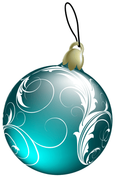 Beautiful Blue Christmas Ball png