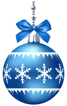 Blue Christmas Ball png