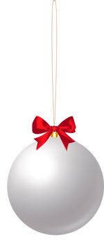 Christmas Ball White png