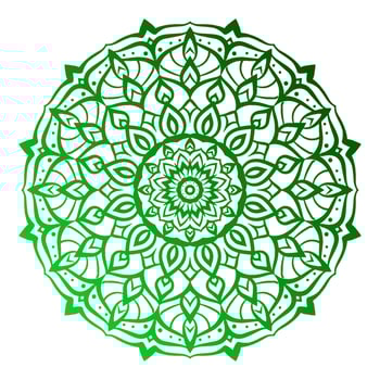 ethnic mandala art round decoration symmetrical vector design element