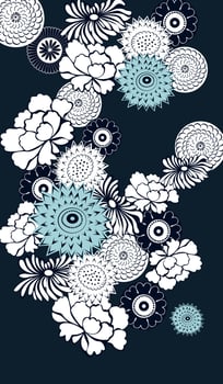 Decorative floral background vector