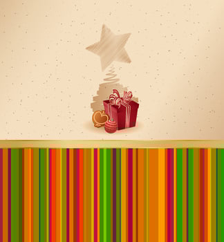 Christmas greeting card vector