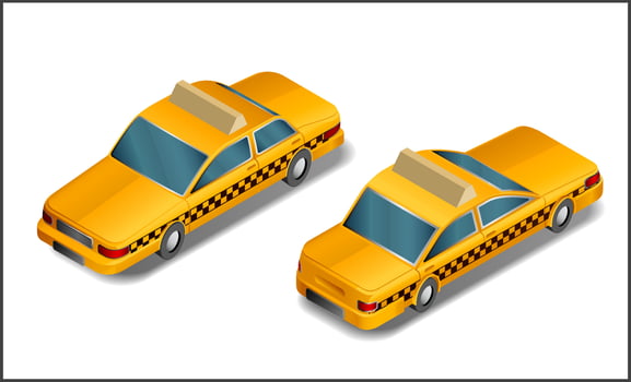 Isometric cars- vector