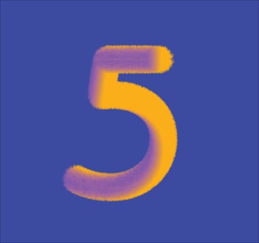 later five in fur form vector