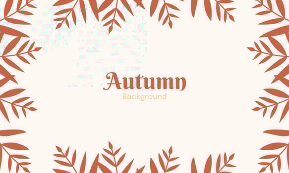 Autumn background with leaves. Fall background with leaves. Autumn background with copy space text vector