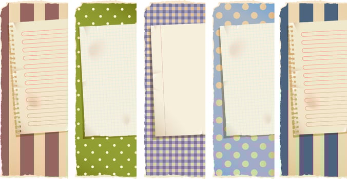 Decorative paper banner vector