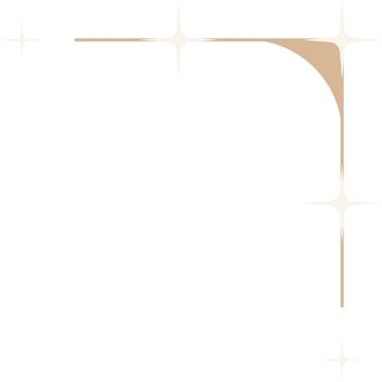 Minimal Star Corner Border Vector Illustration