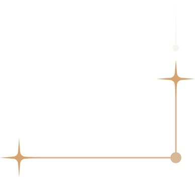 Minimal Star Corner Border Vector Illustration