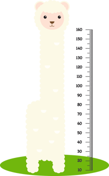 Meter wall with animal cartoon illustration png
