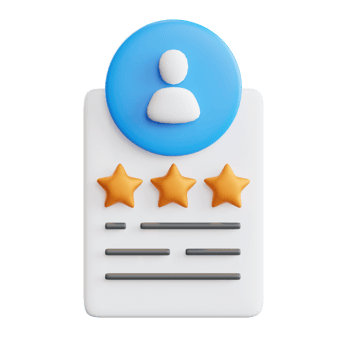 Customer Review 3d Illustration png