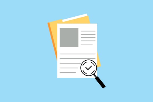 Audit document vector illustration