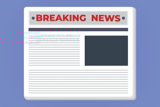 Breaking news headline press mass media concept vector