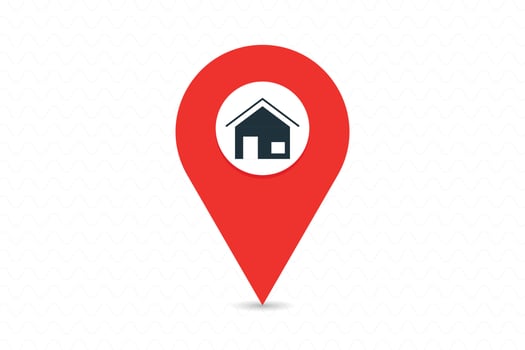 Home location vector. vector