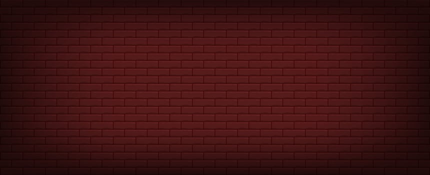 Simple red bricks vector background. Seamless pattern. Same different brick texture