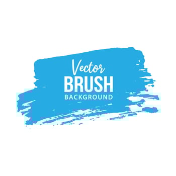 Isolated grunge ink brush stroke vector