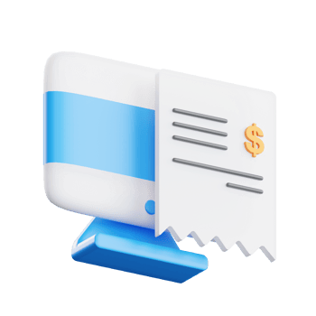 Mobile Bill 3d Illustration png
