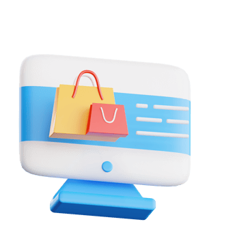 Ecommerce Platform 3d Illustration png