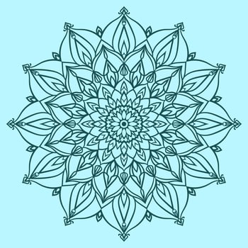 mandala art vector abstract round trippy ethnic design for web or print element