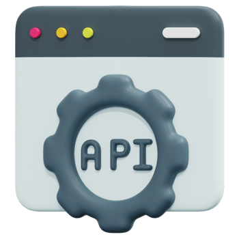 api 3d render icon illustration png