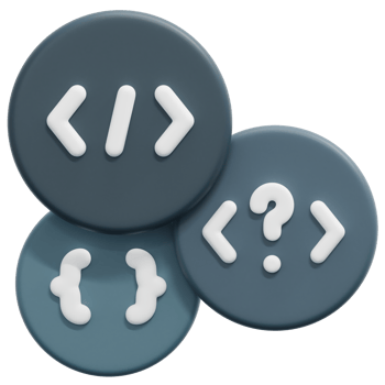 coding language 3d render icon illustration png