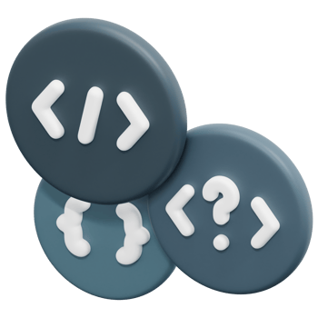 coding language 3d render icon illustration png