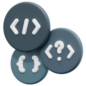 coding language 3d render icon illustration png