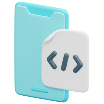 mobile 3d render icon illustration png