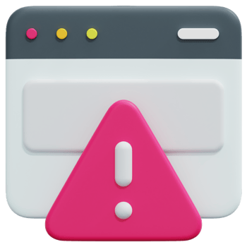 error 3d render icon illustration png