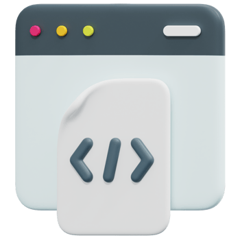 web 3d render icon illustration png