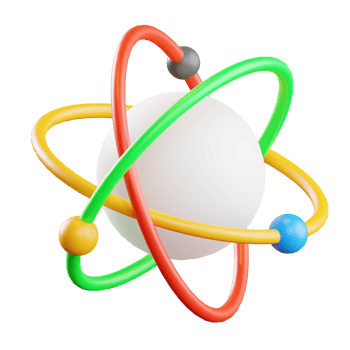 Atom 3d Illustration png