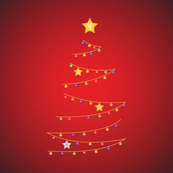 vector illustration of christmas and new year background