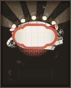 Movie theme composition vector
