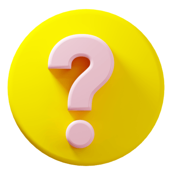 3D rendering questions mark sign icon png
