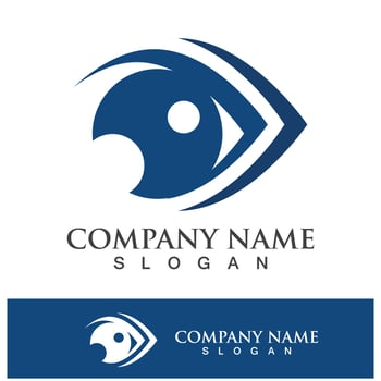 eye care vector logo design