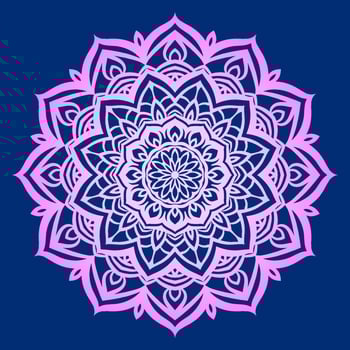 abstract mandala lotus petal vector design element