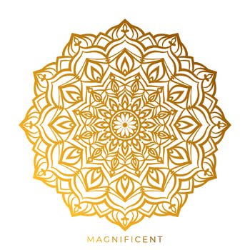 abstract magnificent mandala art wealth, abundance, prosperity circular vector design