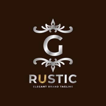 letter G rustic vector logo template design for fashion, wedding, spa, salon, hotel, restaurant, beauty care