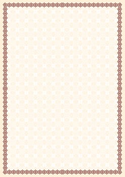 Frame with a background for a certificate vector