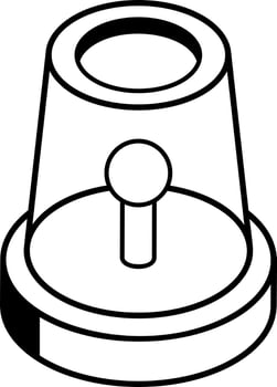 Check out linear isometric icon of cctv vector