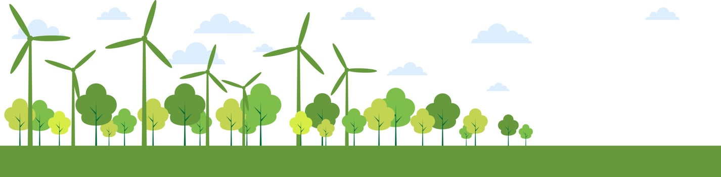 Ecology town concept and environment With Eco-Friendly Ideas,Vector Illustration vector