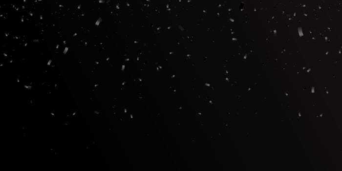 black confetti isolated on black background. Vector black background. Party, celebration, confetti vector illustration.