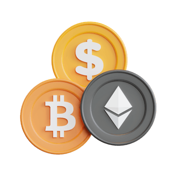 cryptocurrency exchange 3d Illustration png