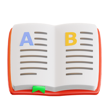 English Book 3d Illustration png