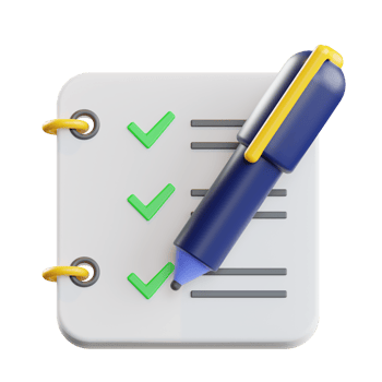 Note 3d Illustration png