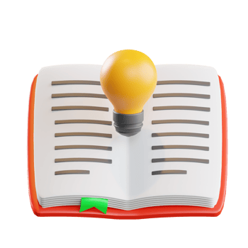 Knowledge Book 3d Illustration png