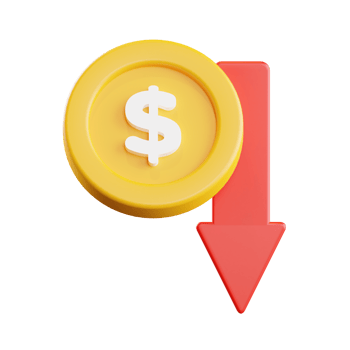 Capital Loss 3d Illustration png