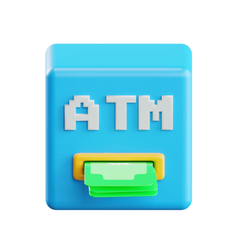 Atm Machine 3d Illustration png