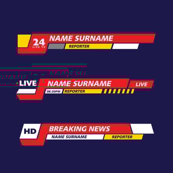 Banner TV vector icon illustration