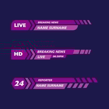 Banner TV vector icon illustration