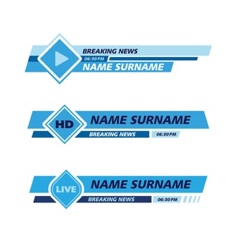 Banner TV vector icon illustration